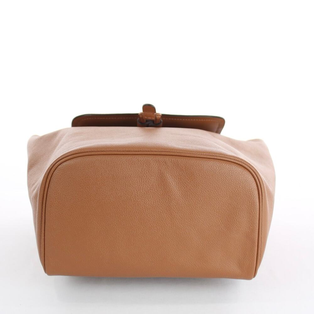 Kate Spade Rosie Medium Flap Backpack Warm Gingerbread Brown Pebbled Leather Bag - Picture 6 of 9